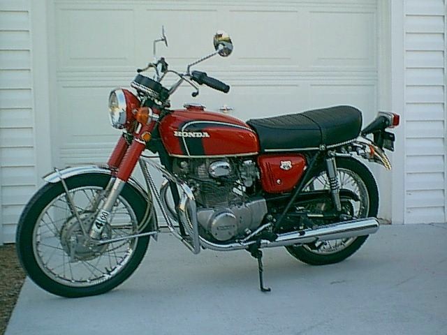 1971 Honda 350 motorcycle #5